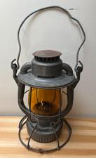 RAILROAD LANTERN - Dietz Vesta - LACKAWANNA RR DL&W (Amber Globe)