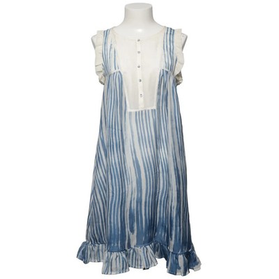 Custommade, Kleid, Größe: 38, Blau/Weiß, Seide, Streifen, Damen #K0P
