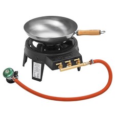 Hot Wok Pro Starterset Wokpfanne mit Brenner und Windschutz 12 kW 3-teilig