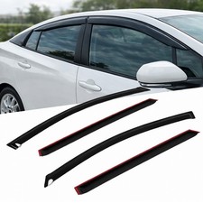 Window Visor Rain Guard 4pcs For Pontiac Grand Prix 2004-2008 Tape-on Dark Smoke