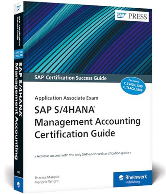 SAP S/4HANA Management Accounting Certification Guide:  - Paperback / softback N