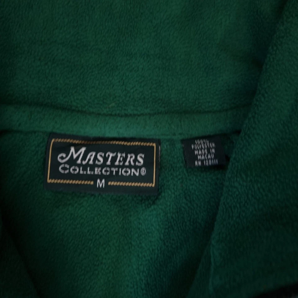 Sudadera para hombre Masters Collection verde mediana Augusta polar 1/4 cremallera golf Foto 2 de 3