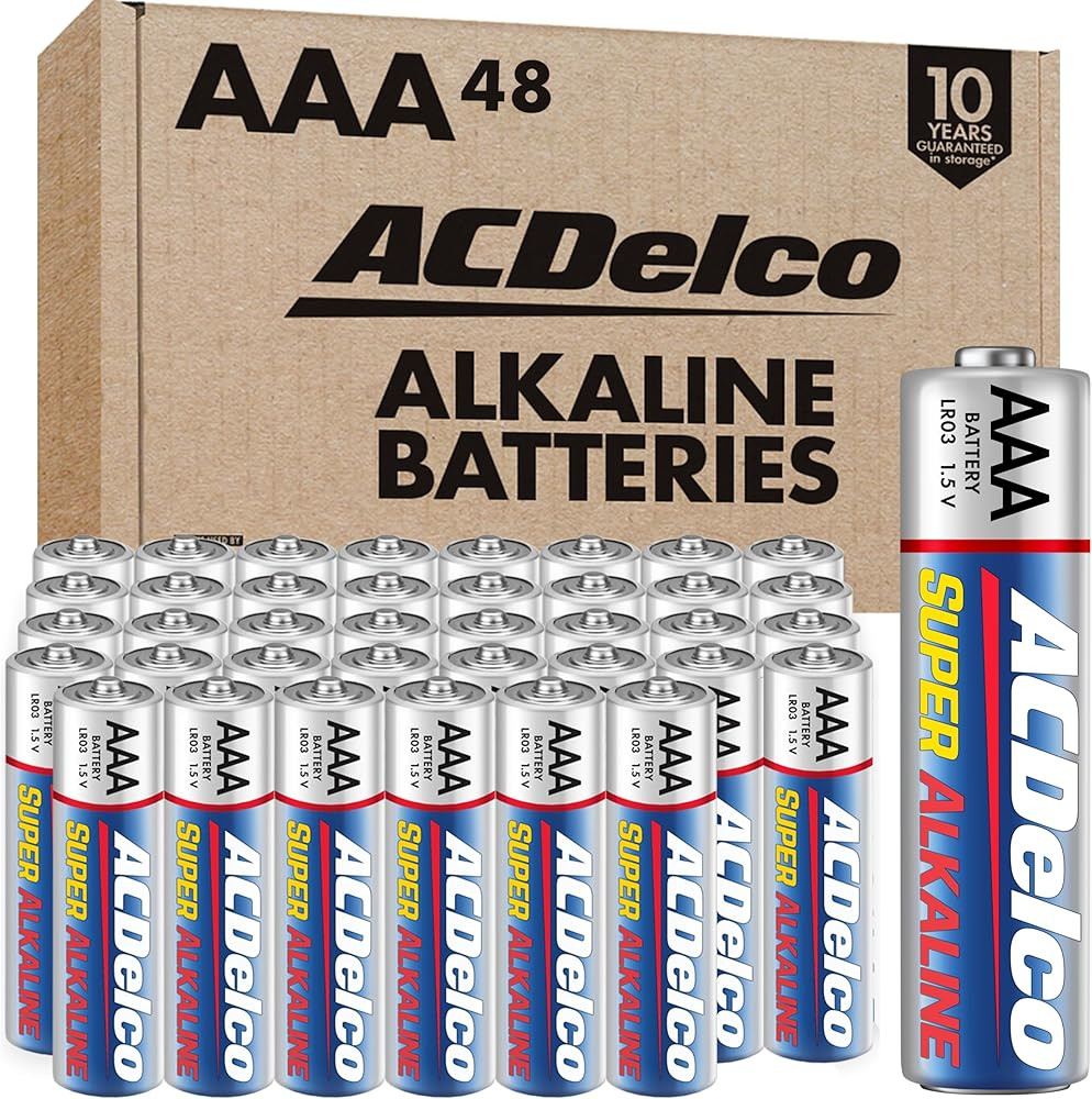 ACDelco 48-Count Triple AAA Batteries, Maximum Power Super Alkaline Battery, ...-image