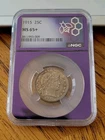 1915 Barber Quarter NGC MS 65+ Purple TraderBea Core with Toning