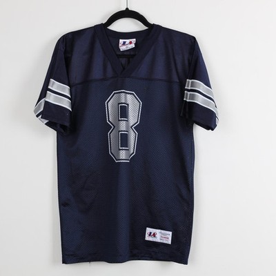 Vintage Y2K Troy Aikman #8 Dallas Cowboys NFL Navy Football Mesh Jersey X-Large