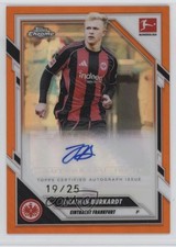Jonathan Burkardt Chrome Bundesliga 2025 Orange Refractor /25 Auto
