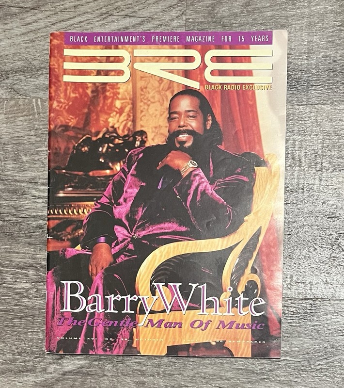 BRE Magazine Barry White 10/11/91 “The Gentle Man Of Music”