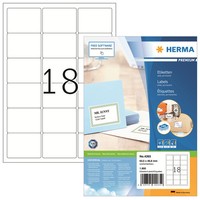 2 Bis 20X Herma Universal-Etiketten Premium, 63,5 X 46,6 Mm, Weiß Bis 15% Rabatt