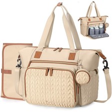 Diaper Bag Tote, Large Baby Diaper Bags Waterproof, Hospital Bag for Labor De...