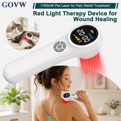 LLLT Cold Laser Therapy Device 660/810/980nm 1760mW 24 Diodes for Pain Relief