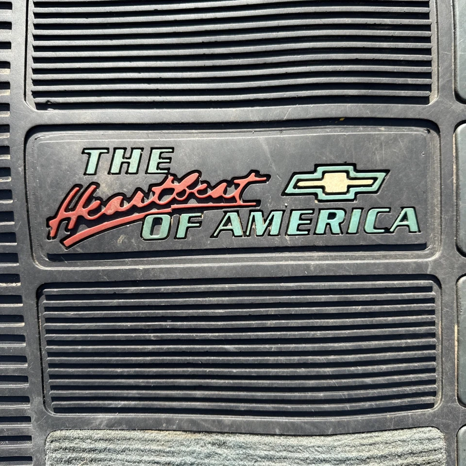 vtg Chevy Heartbeat of America Floor Mats GM Chevrolet Truck Car Plasticolor - Image 4 of 4