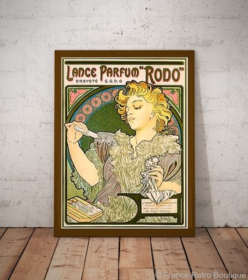 Gerahmtes Poster Mucha Lance Parfum
