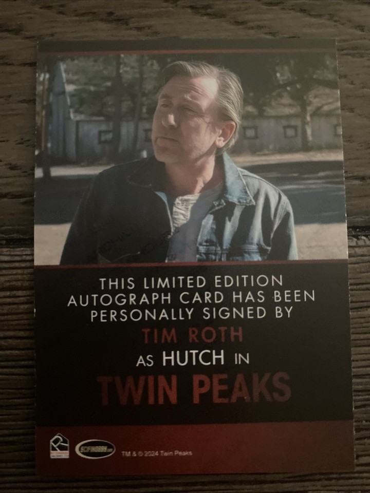 2025 Rittenhouse Twin Peaks The Log Lady Chronicles Tim Roth Autograph ...