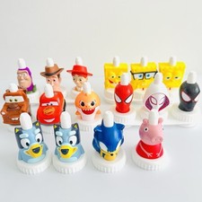 Lot Of 16 Good 2 Grow Juice Toppers Spouts Bluey Peppa Pig SpongeBob Spiderman 