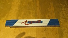 Meterstab Zollstock Werbung Treffler, mit Winkel