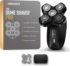 MANSCAPED  The Dome Shaver  PRO Head Shaver for Bald Men   Five Rotary Blade Des