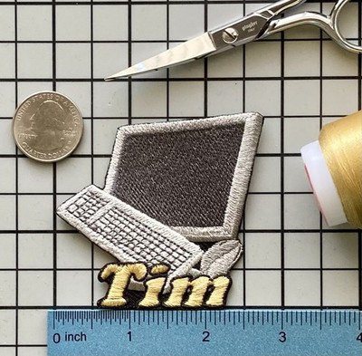 Computer Patch Personalized Custom Iron-on Badge/Name Tag/ Gift/ Shirt Accessory