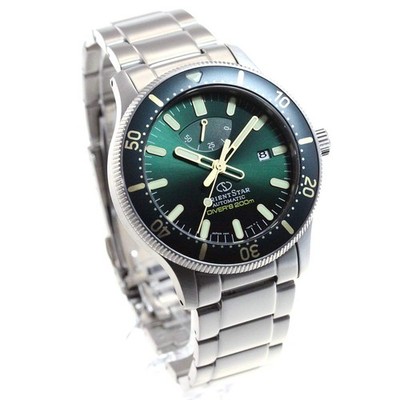 Unbenutzter ORIENT STAR RK-AU0307E Green Sports DIVER 200m Waterproof Men in Box