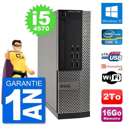 PC Dell OptiPlex 7020 SFF Intel I5-4570 RAM 16GB Festplatte 2TB Windows 10 Wifi
