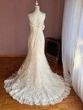Neues Brautkleid Spitze, Herz-Ausschnitt, Meerjungfrau-Stil, Rücken Schnürung
