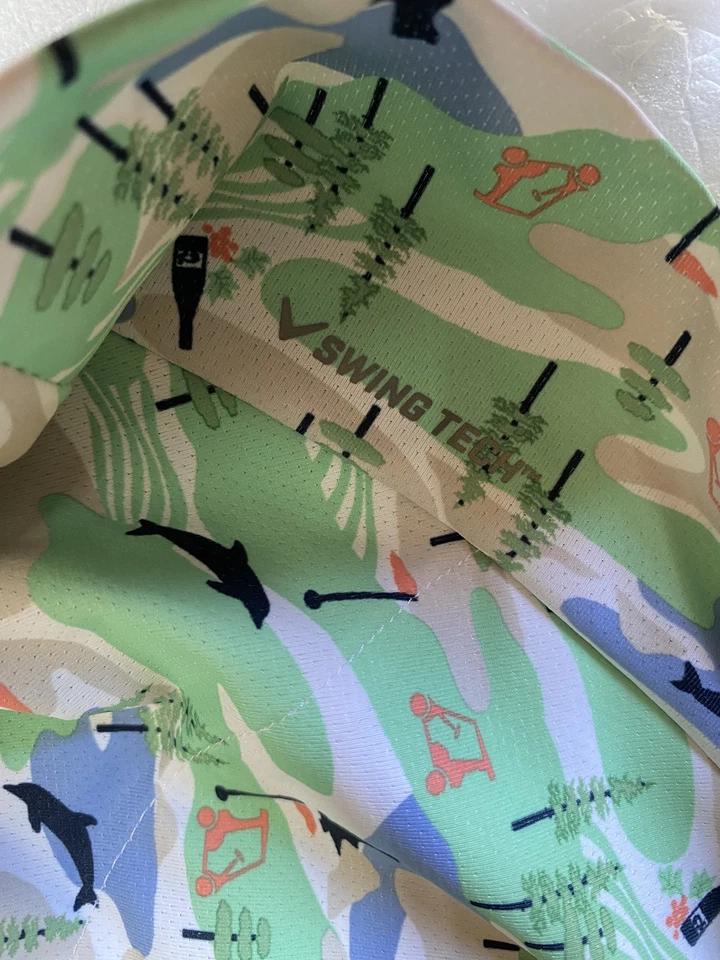 Camisa Polo Callaway Estampado Golf Opti-Dri Hombres XXL Estampado Gráfico Swing Tech Corta  Foto 2 de 4