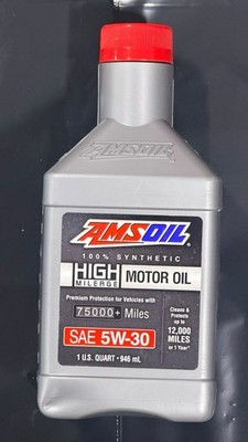 AMSOIL 5W-30 High Mileage  1 Quart Synthetic Motor Oil HM530QT 75K+ Miles