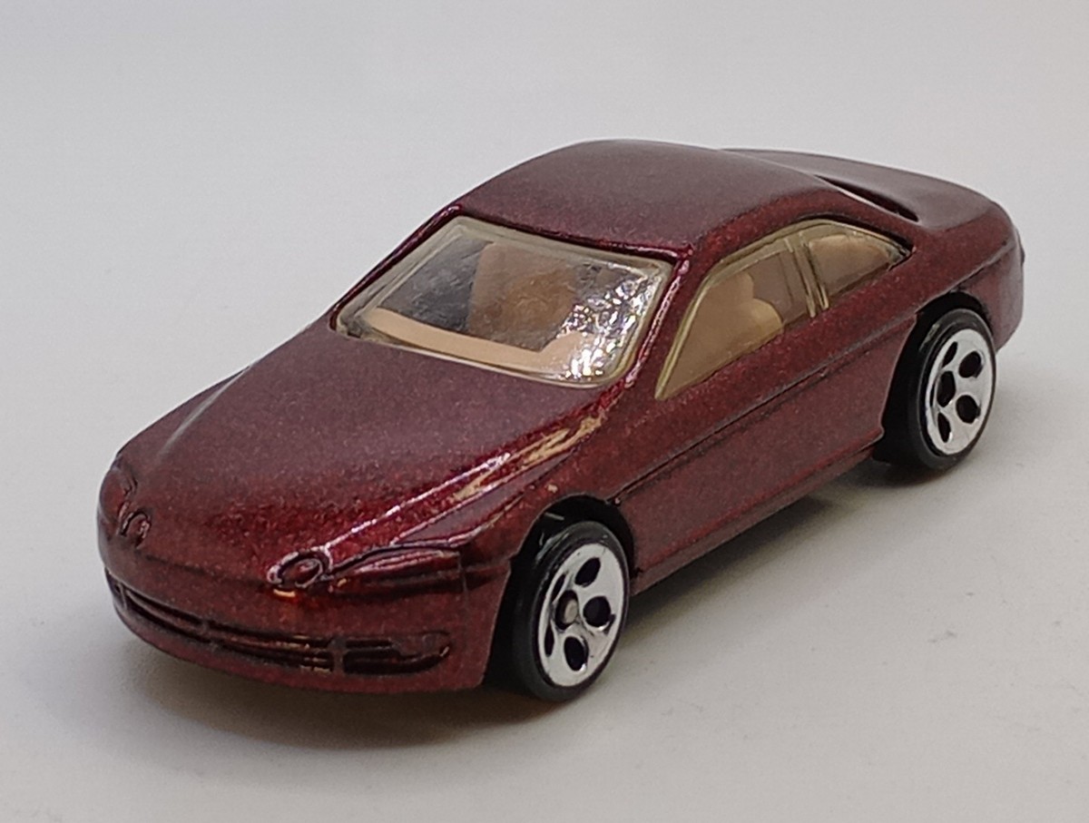 Vtg. 1992 Hot Wheels Lexus SC 400 Metal Flake Burgundy #264 1:64