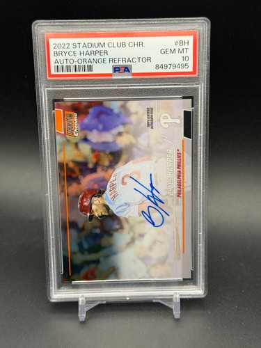 Bryce Harper #SCCBA-BH 2022 Stadium Club Chrome Autographs card