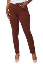 DG2 by Diane Gilman Women's Virtual Stretch Denim Skinny Jean Cocoa