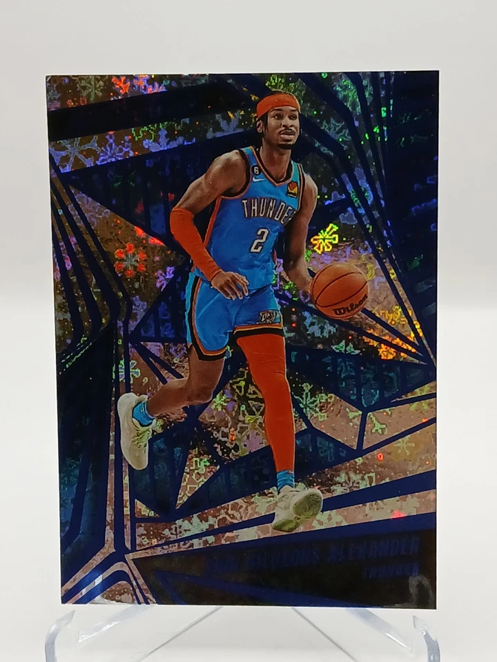 2023-24 Panini Revolution Basketball #76 Shai Gilgeous-Alexander Winter Parallel - Image 3 of 4