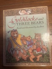 RARE SIGNED! Goldilocks and the Three Bears by Jan Brett HC VG+/VG+. 1st/1st