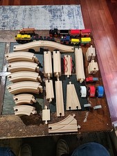 Wooden Train Track 70 pcs. Mixed Lot Brio, IKEA, Learning Curve Mix 1