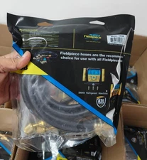 Fieldpiece HR3B Ball Valve Refrigerant Hose Set (3) with Color Tags - 1/4" x 1/4