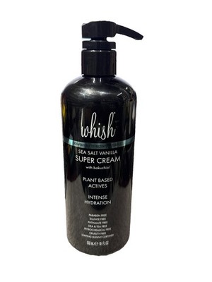 Whish Super Cream with Bakuchiol Plant Based Actives Sea Salt Vanilla 18oz New