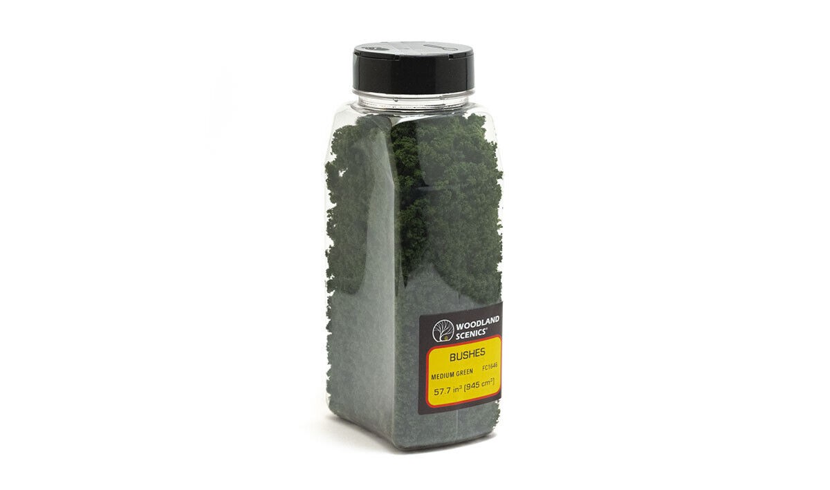 Woodland Scenics Bushes Medium Green Coarse Flakes Content: 0.945l FC1646