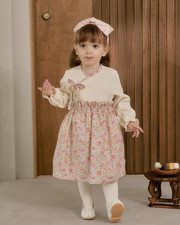 Girls Birthday Party Dress Korean Modern Hanbok Style Special Occasion Outfit