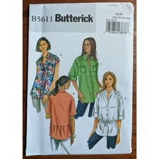 Uncut Butterick B5611 Shirt Sizes 20-26