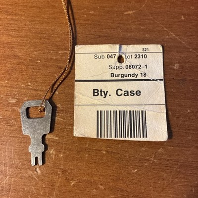 Vintage Samsonite Train Case Beauty Case Luggage Key