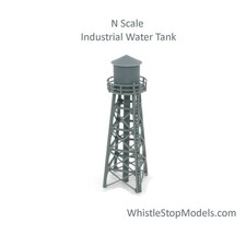 N Scale Industrial Water Tower