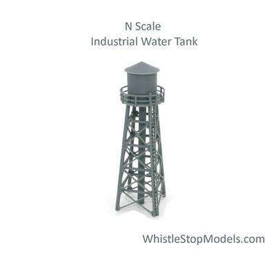 N Scale Industrial Water Tower