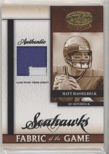 2008 Leaf Certified Materials Fabric of the Game Prime 23/25 Matt Hasselbeck 0c3