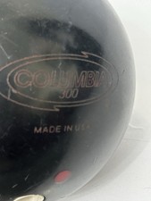 Columbia 300 Full Swing Bowling Ball – Drilled, Black, ~7kg, Ten Pin, Used