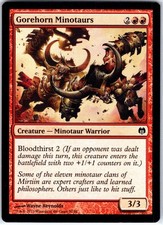 Gorehorn Minotaurs 52 C Duel Decks: Heroes vs. Monsters Magic the Gathering LP