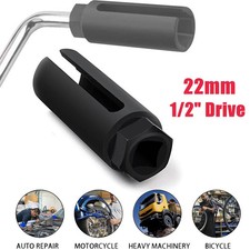 22mm Heavy Duty 1/2" Drive O2 Lambda Oxygen Sensor Open Socket Removal Tool Kit
