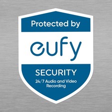 eufy Security Doorbell Sticker Window 24/7 Video Audio Recording Warning CCTV