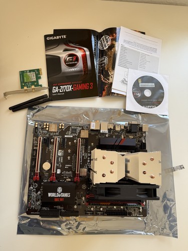 Set Mainboard Gigabyte Prozessor Intel Core 5 RAM DDR4 16 GB Kühler Netzwerkkart