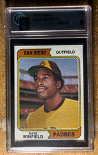 1974 Topps #456 Dave Winfield RC...GAI 8 NM-MT...Padre, Yankee HOF Great.