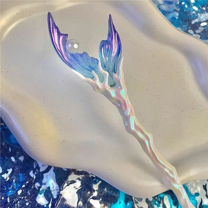 Accessorio Per Capelli A Pin Fata Principessa Con Coda Di Sirena Carina - Immagine 4 di 4