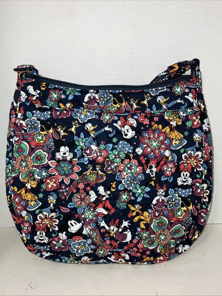VERA BRADLEY DISNEY MICKEY AND FRIENDS PLAYFUL FLORAL TRIO ZIP HIPSTER /NWT - Image 2 of 4