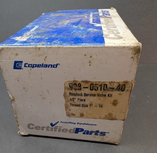 Emerson Copeland 908-0510-40 Rotalock Service Valve Kit 1/2" Flare THD 1" - 14